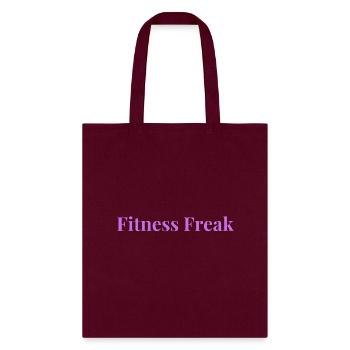 Fitness Freak - Tote Bag - burgundy - Front
