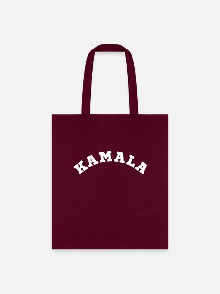 kamala harris Black White Simple tshirts - Tote Bag - burgundy