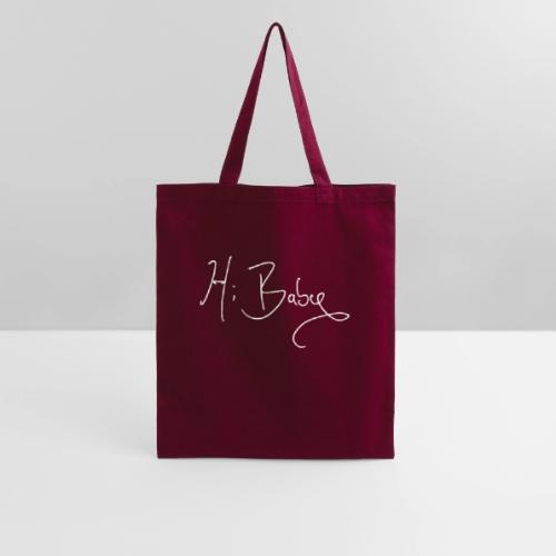 Hi Baby Handwriting (White) - Tote Bag