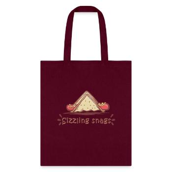 Bread and sosis - Tote Bag - burgundy - Front