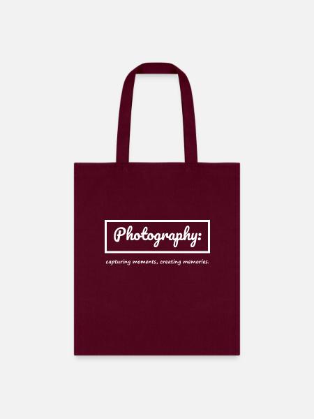 Photography - Tote Bag - burgundy