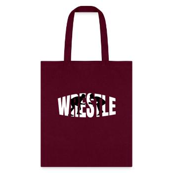 Wrestle Wrestling For Wrestler - Tote Bag - burgundy - Front