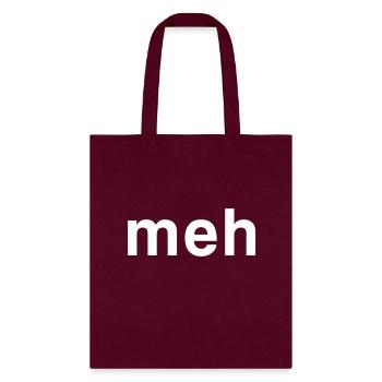 Flippin Sweet Gear Meh Blue Small - Tote Bag - burgundy - Front