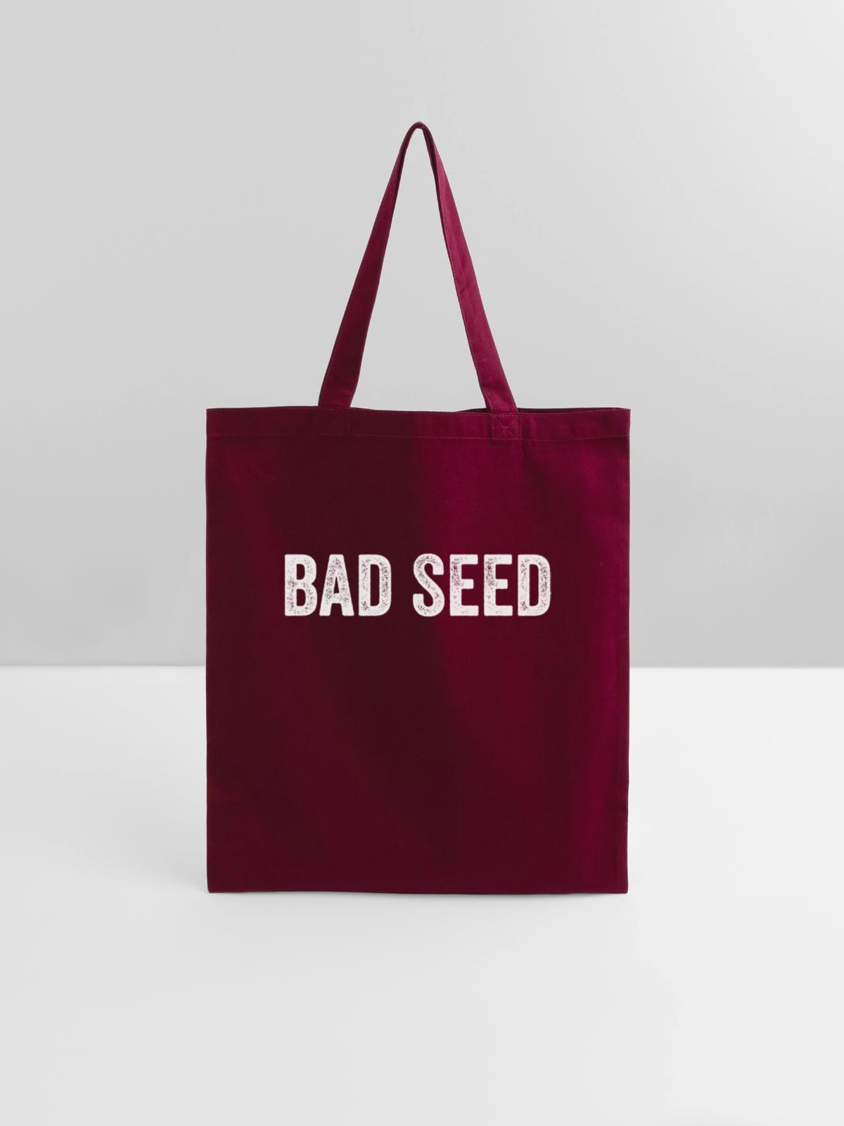 Bad Seed - Tote Bag - burgundy - Front
