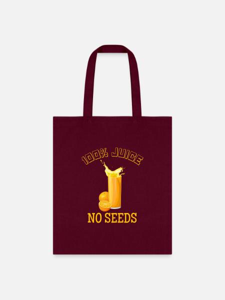 100 juice no seeds Classic - Tote Bag - burgundy