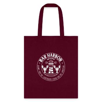 Bar Harbor Maine Gateway To Acadia National Park K - Tote Bag - burgundy - Front