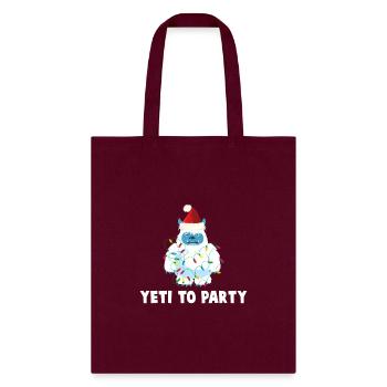 Yeti To Py Yeti For - Tote Bag - burgundy - Front