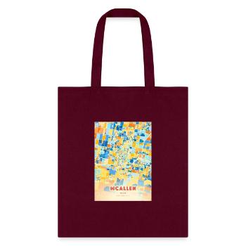 Mcallen Texas - Tote Bag - burgundy - Front