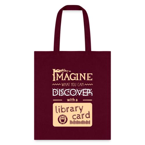 Library Card Sign-up Month - DISCOVER - Tote Bag