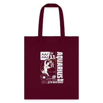 aquarious - Tote Bag - burgundy - Front