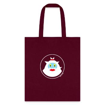 Mrs. Yeti - Portrait - Tote Bag - burgundy - Front