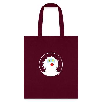 Baby Yeti - Portrait - Tote Bag - burgundy - Front