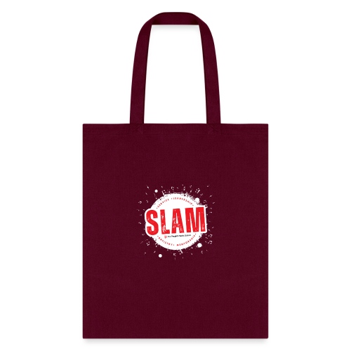 SLAM at TPMS - white with music notes - Tote Bag