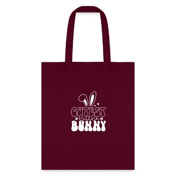 Easter bunny cutest bunny - Tote Bag - burgundy - Front