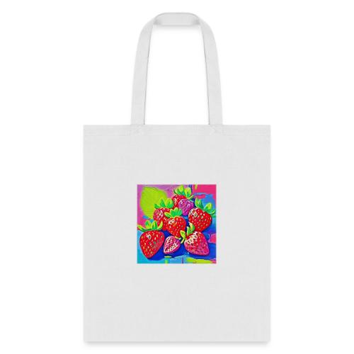 Pop Art Strawberries - Tote Bag