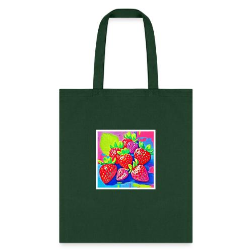 Pop Art Strawberries - Tote Bag