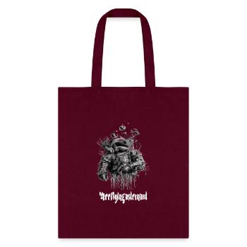Terrifying astronaut - Tote Bag - burgundy - Front