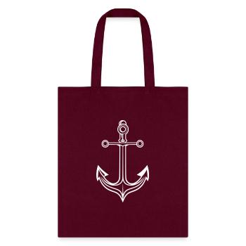 Anchor - Tote Bag - burgundy - Front