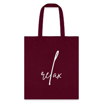 relax - Tote Bag - burgundy - Front