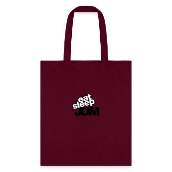 eat sleep JDM - Tote Bag - burgundy - Front