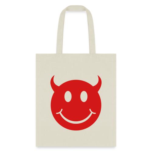 Smiley Devil Face - Tote Bag