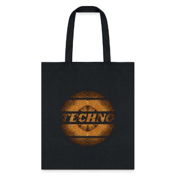 Techno Explosion in brown - Tote Bag - black - Front