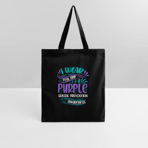 Wellness Collection - I Wear Purple & Teal - Tote Bag