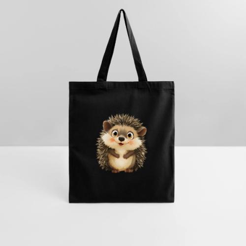 Smiling Cartoon Hedgehog with Joyful Expression - Tote Bag