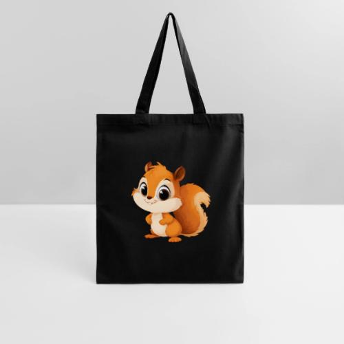 Playful Cartoon Squirrel with Big Innocent Eyes - Tote Bag