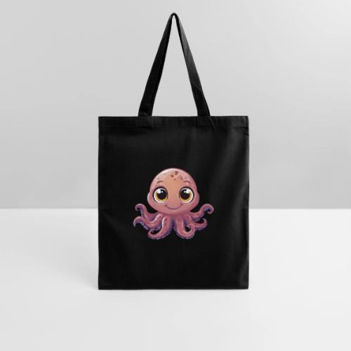 Cute Cartoon Baby Octopus with Big Eyes - Tote Bag