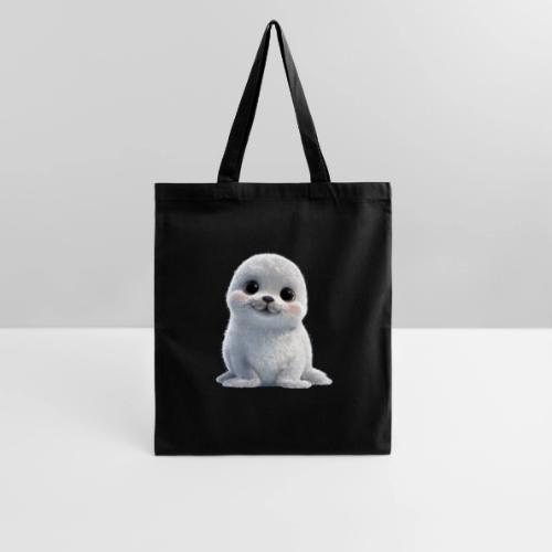 Cute White Cartoon Baby Sea Lion - Tote Bag