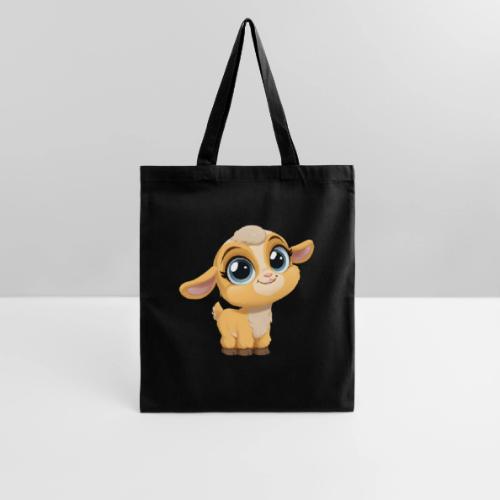 Sweet Cartoon Baby Goat with Joyful Smile - Tote Bag