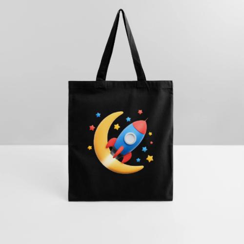 Rocket to the Crescent Moon - Tote Bag