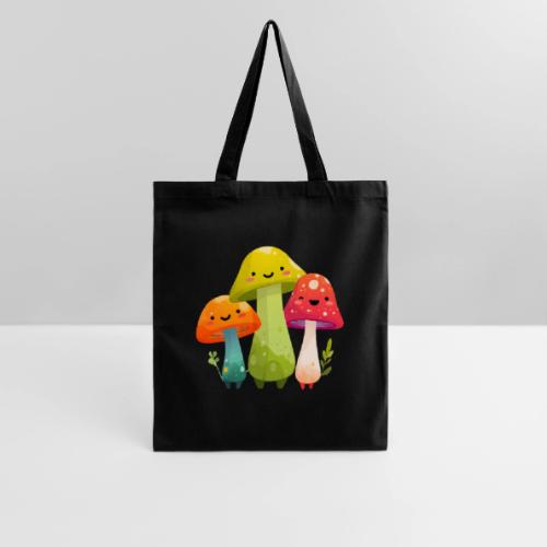 Trio of Happy Mushrooms - Tote Bag