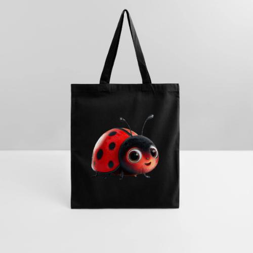 Adorable Cartoon Ladybug with Big Eyes - Tote Bag