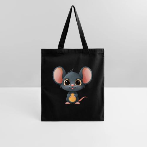 Joyful Cartoon Baby Mouse Smiling Brightly - Tote Bag