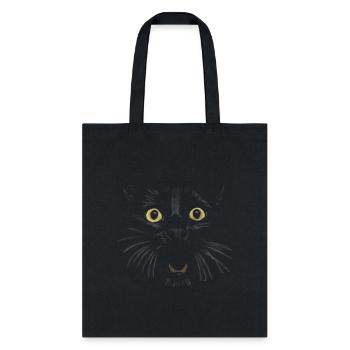 "Vampurr" Jamie's Hand-Drawn Cat Collection - Tote Bag - black - Front
