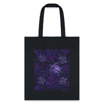 Hawaiian Honu - Turtle collage 4422 - Tote Bag - black - Front