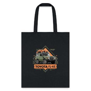 Toyota jeep FJ45 - Tote Bag - black - Front