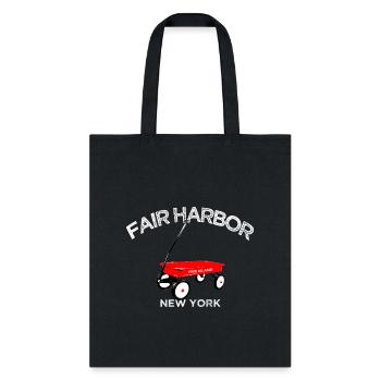 FAIR HARBOR Fire Island red wagon summer LI NY - Tote Bag - black - Front
