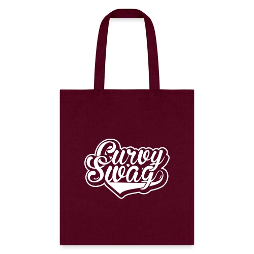 Curvy Swag Reversed Out Design - Tote Bag