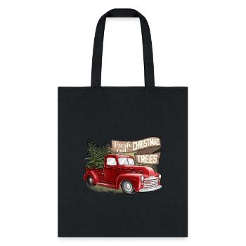 Fresh Cut Christmas Trees - Tote Bag - black - Front