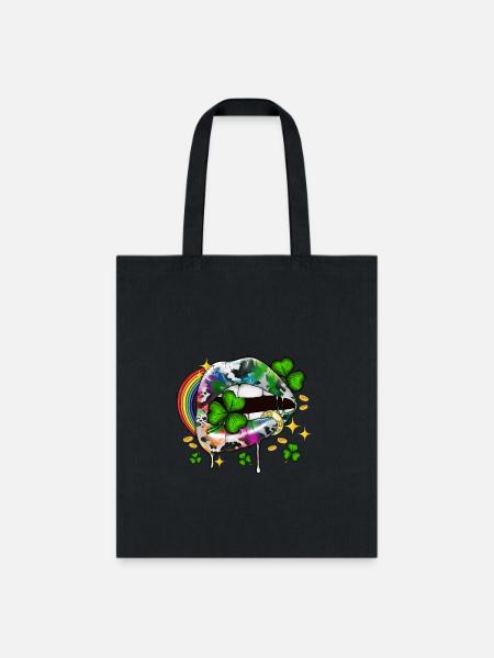 St Patricks Day Lips - Tote Bag - black