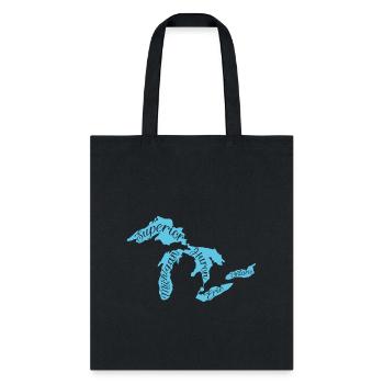 Great Lakes Michigan Detroit Michigan Great Lake - Tote Bag - black - Front