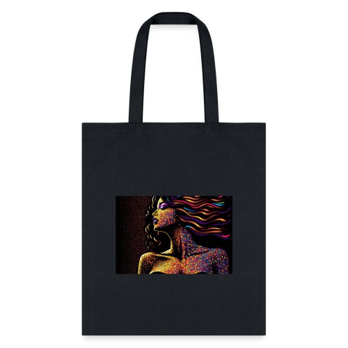 Dazzling Night - Colorful Abstract Portrait - Tote Bag