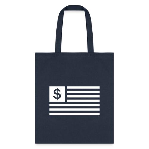 American Dollar Sign Flag - Tote Bag