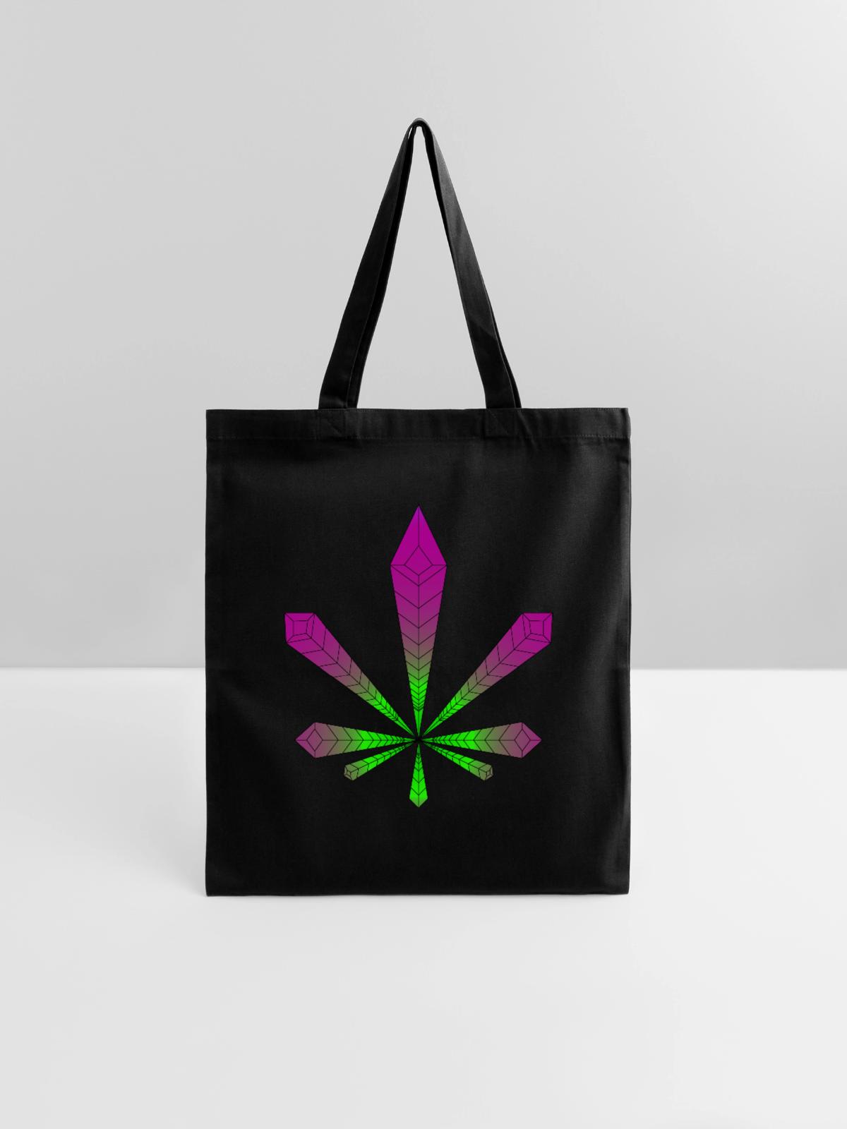 RADIATING LEAF - Tote Bag - black - Front