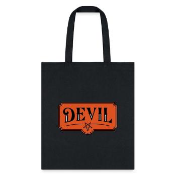 Devil Badge - Tote Bag - black - Front