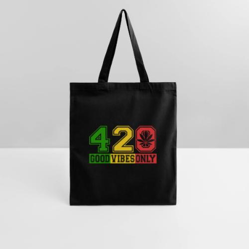Witty 420 GoodVibes Herb Weed Marijuana Design - Tote Bag
