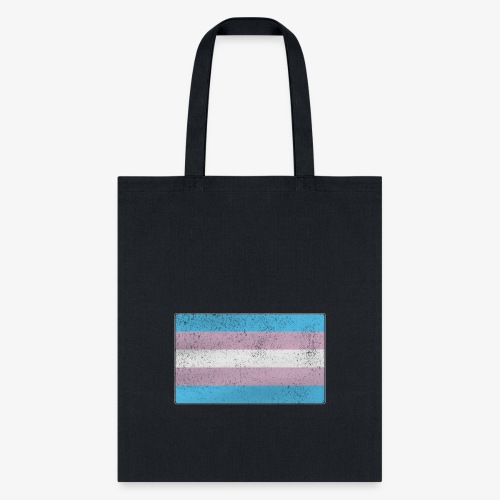 Distressed Transgender Pride Flag - Tote Bag